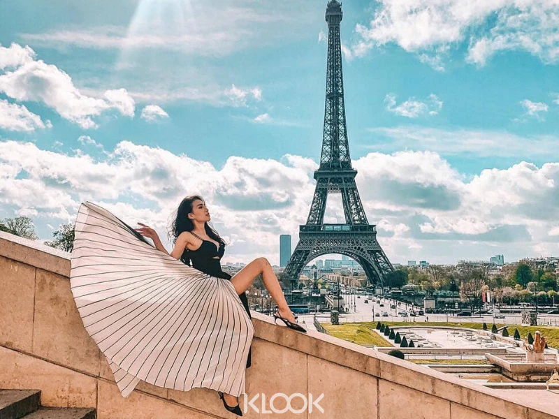 จุดถ่ายรูปกับหอไอเฟล จัตุรัส Trocadero