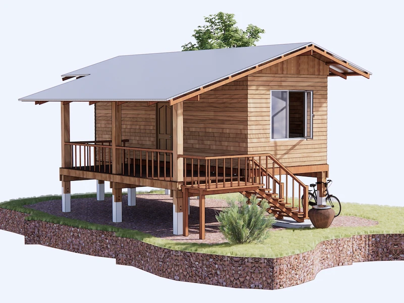 บ้านน็อคดาวน์ เรือนไทย