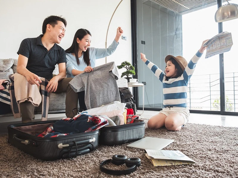 Check the weather and pack essential items before take-off