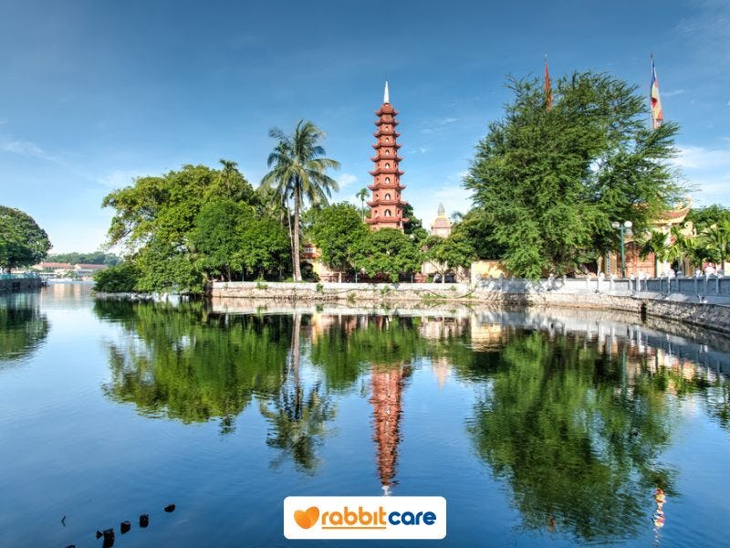 ที่เที่ยวเวียดนาม กรุงฮานอย วัดเฉินก๊วก (Tran Quoc Pagoda)