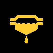 สัญลักษณ์สีเหลืองบนแผงคอนโซลรถยนต์แจ้งเตือนตัวกรองน้ำมันเชื้อเพลิงมีปัญหา