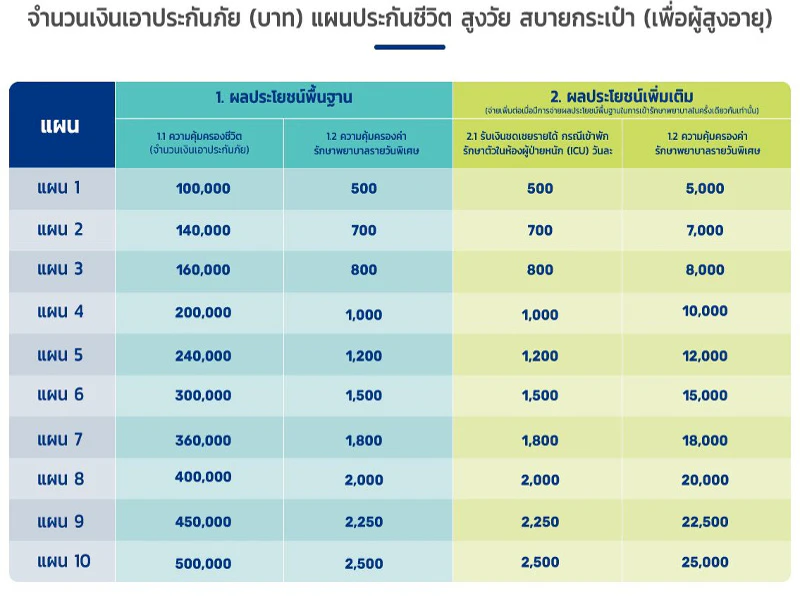 
ข้อควรรู้ก่อนทำประกันสุขภาพสำหรับผู้สูงอายุ