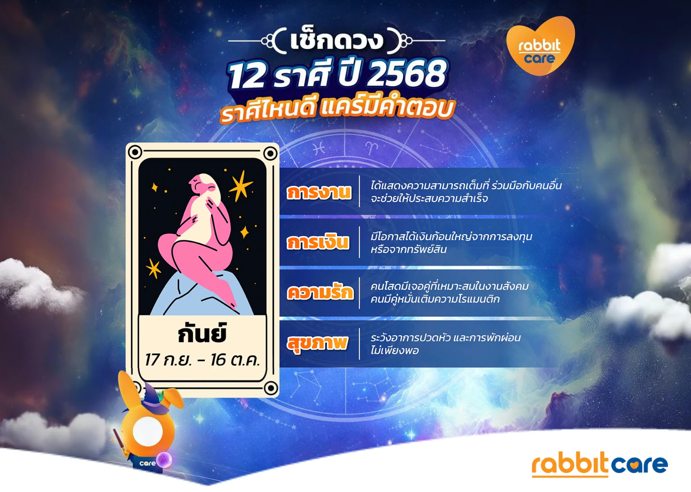 ดวงประจำปี 2568 ราศีกันย์